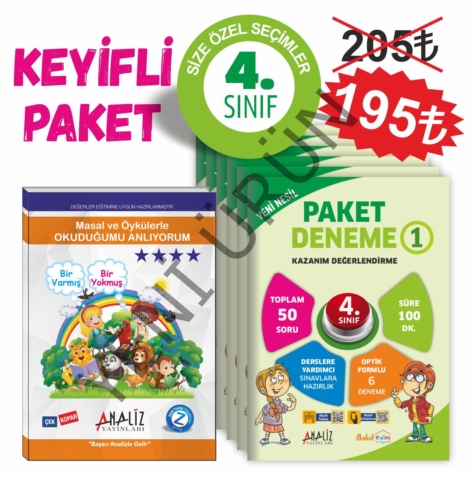 KEYİFLİ PAKET 4.SINIF (PAKET DENEME - MASAL VE ÖYKÜLERLE OKUDUĞUMU ANLIYORUM)