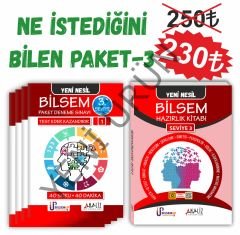 BİLSEM NE İSTEDİĞİNİ BİLEN PAKET 3 (HAZIRLIK KİTABI + PAKET DENEME)