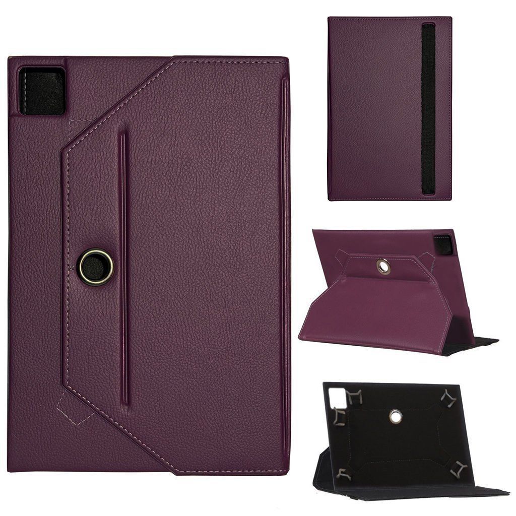 İpad Pro 12.9 A1584 Universal Standlı Tablet Kılıfı Mor