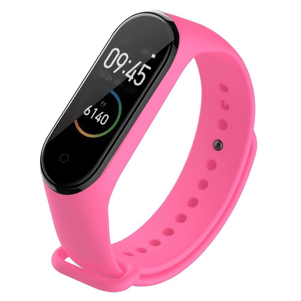 Mi Band 4 Silikon Kordon - Mi 3/4 - Pembe Pembe - Mi 4