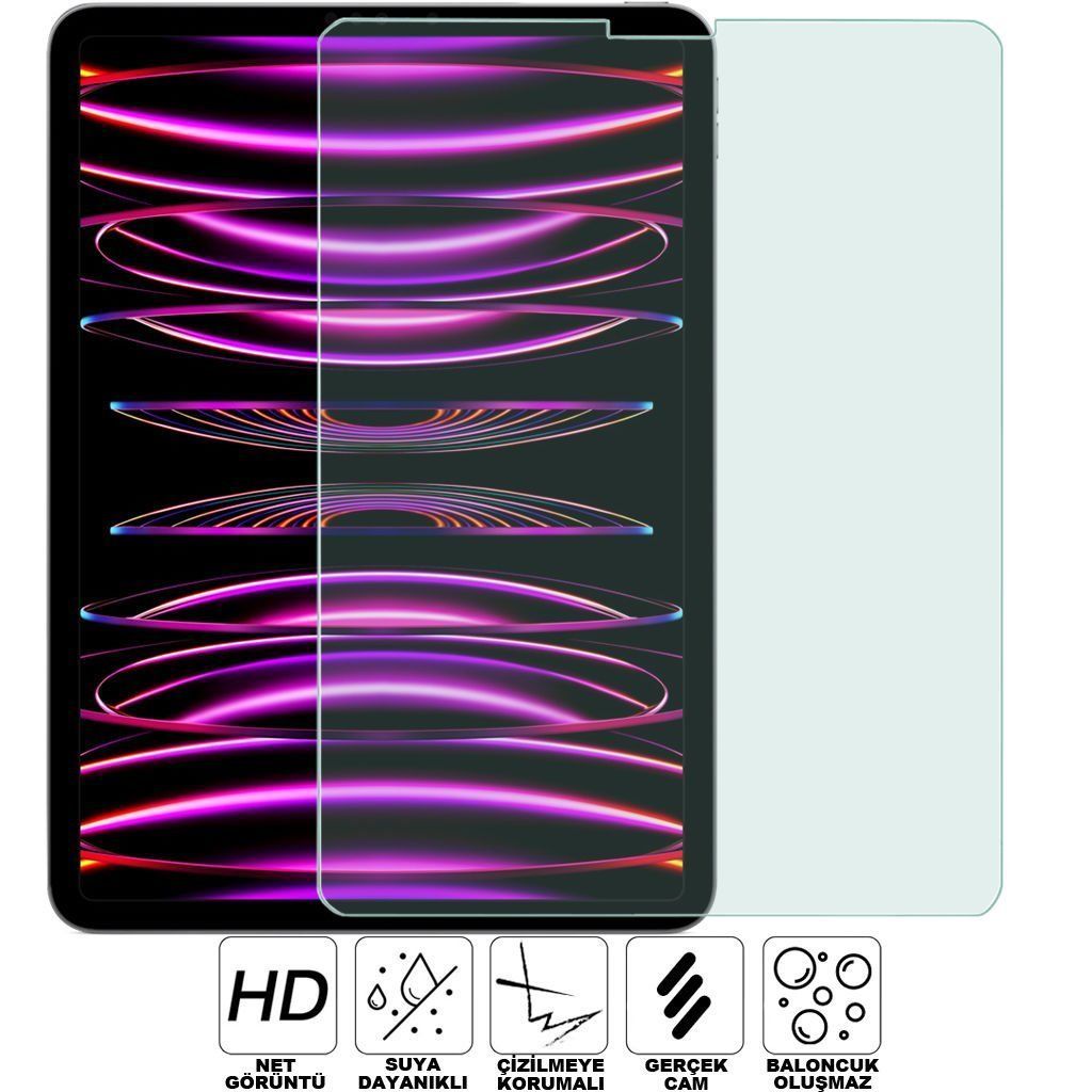 Apple İpad 8.Nesil A2429 Ekran Koruyucu Tempered Kırılmaz Cam