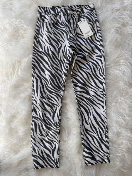 Zebra Desenli Jean