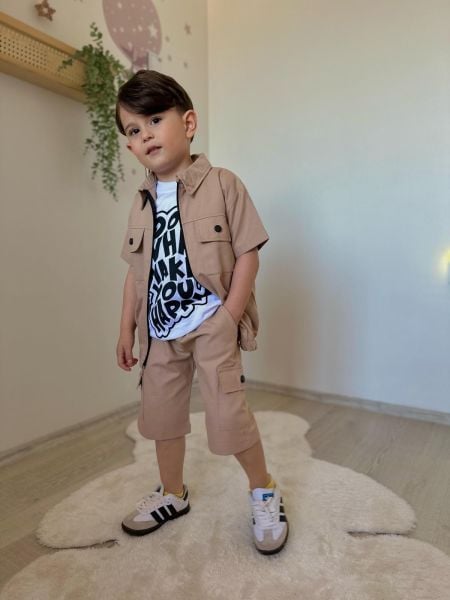 Erkek çocuk 3lü şortlu set