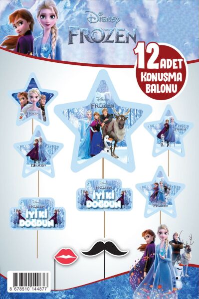 KONUŞMA BALONU SET 12 Lİ FROZEN