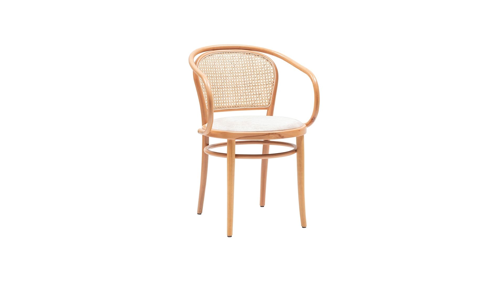 Modern Thonet Round Sandalye Kollu