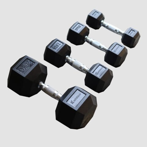 XWorks Hex Dumbbell - Kauçuk Dambıl (Tek)