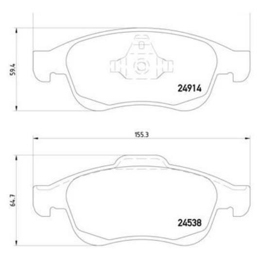 ON FREN BALATASI DISK MEGANE III 09 FLUENCE DUSTER 410600379R 410607115R 410605961R 440603905R