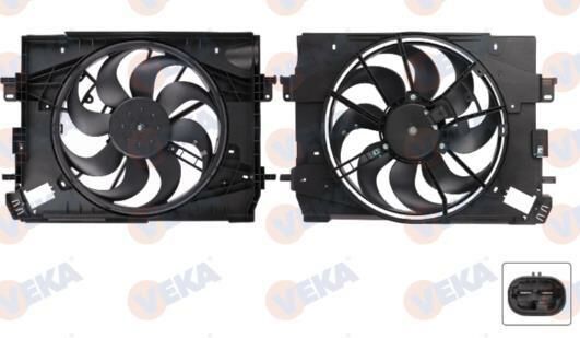 FAN MOTORU (SU+KLIMA) DAVLUMBAZLI TEKLI FAN RENAULT CLIO IV 1.5 DCI 2012- 214818009R 214816703R 214816812R