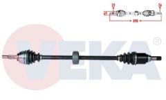 KOMPLE AKS SAG ON DACIA SANDERO STEPWAY 1.5 DCI UZUNLUK 898mm 2012 391006331R 391004571R