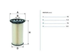 YAKIT FILTRESI AUDI A3 1.6TDI 2.0 TDI 12- LEON 1.6TDI 2.0TDI / GOLF VII 13- 5Q0127177