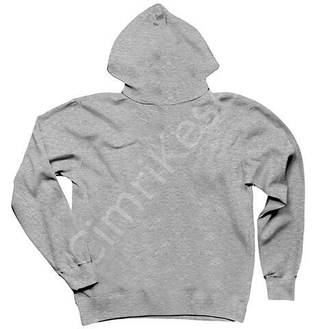 Kayı Boyu Gri Kapşonlu Sweatshirt Hoodie