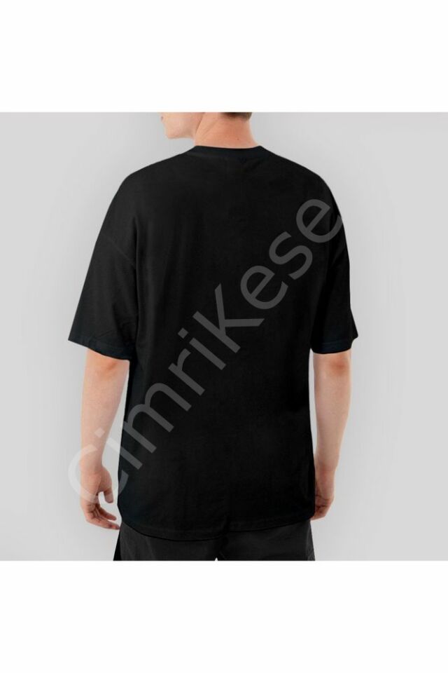 Cyberpunk 2077 Keanu Reeves Oversize Siyah Tişört XL