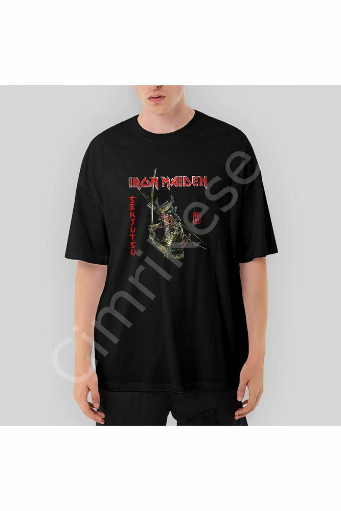 Iron Maiden Senjutsu Oversize Siyah Tişört XL