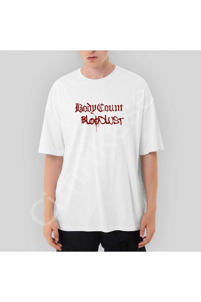 Body Count Bloodlust Oversize Beyaz Tişört XL