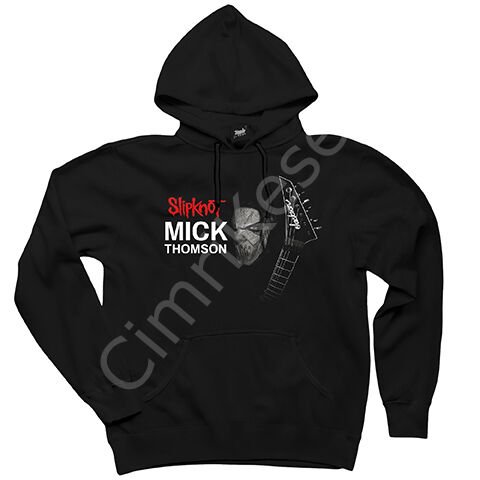 Slipknot Mick Thomson Poster Siyah Kapşonlu Sweatshirt Hoodie