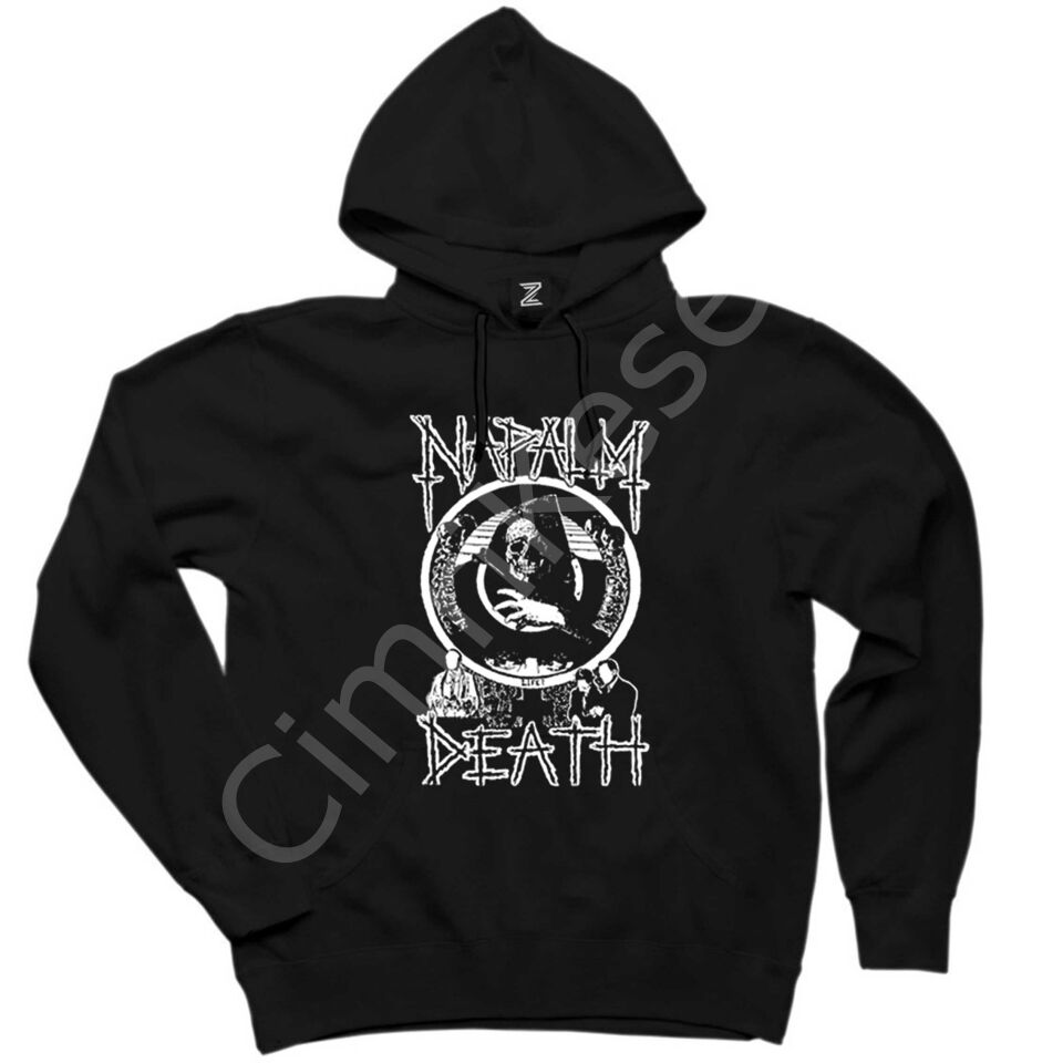 Napalm Death Smear Campaign Siyah Kapşonlu Sweatshirt Hoodie