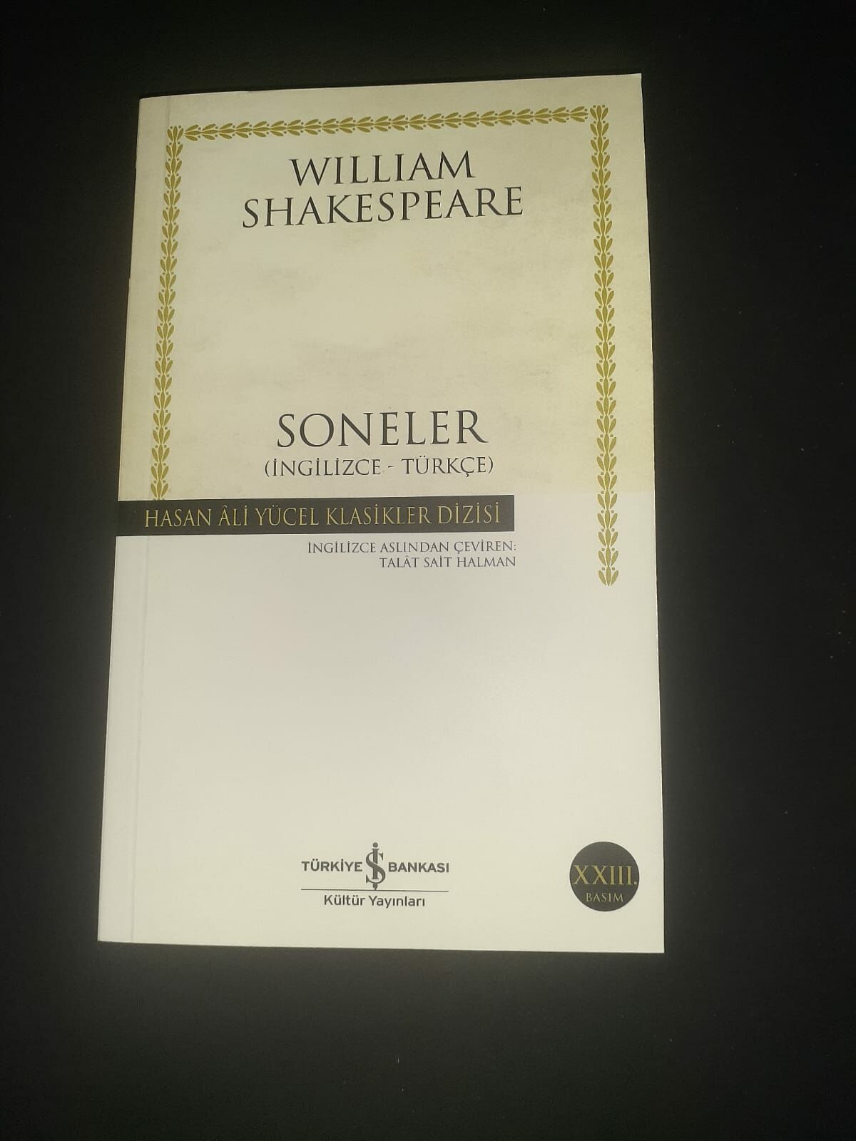 William Shakespeare-Soneler (İngilizce-Türkçe)