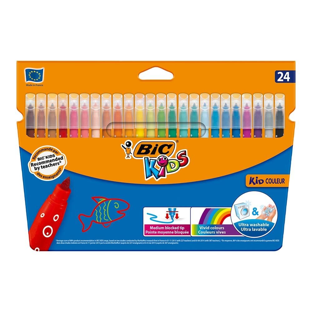 BİC KİDS COLOR KEÇELİ BOYA KALEMİ 24 RENK