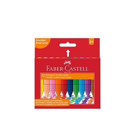 Faber Castell Grip Jumbo Mum Boya 12 Renk.