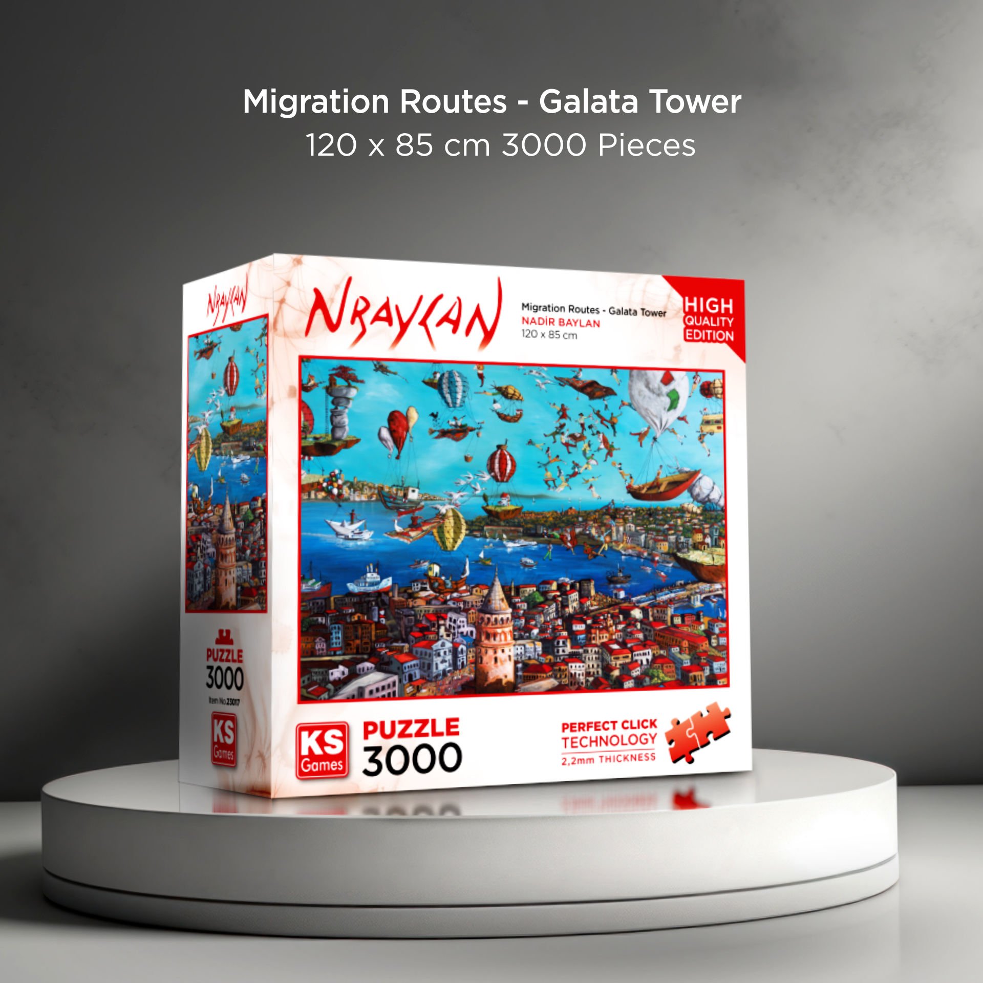 Migration Routes - Galata Tower ( göç yolları-galata kulesi ) puzzle 3000 parça
