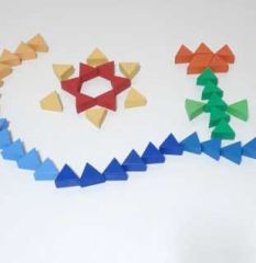 Ahşap Oyuncak Mandala Üçgen Puzzle