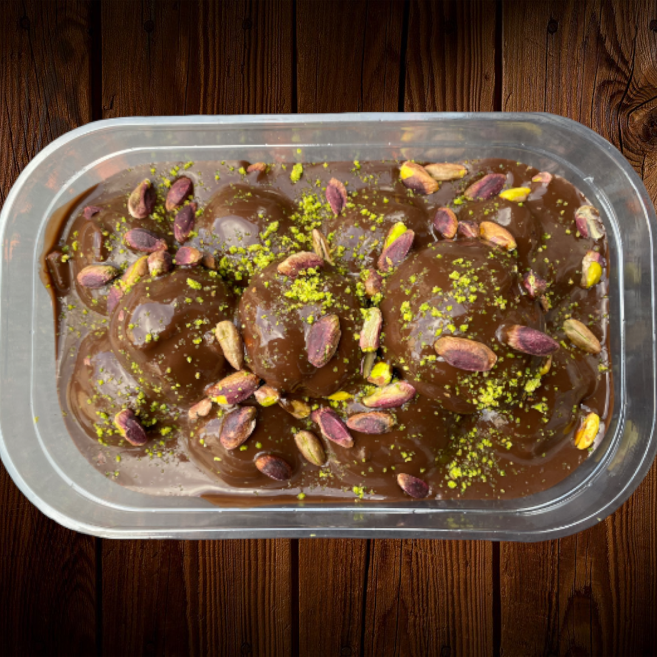 Şekersiz&Glütensiz Fıstıklı Profiterol (500 g.)