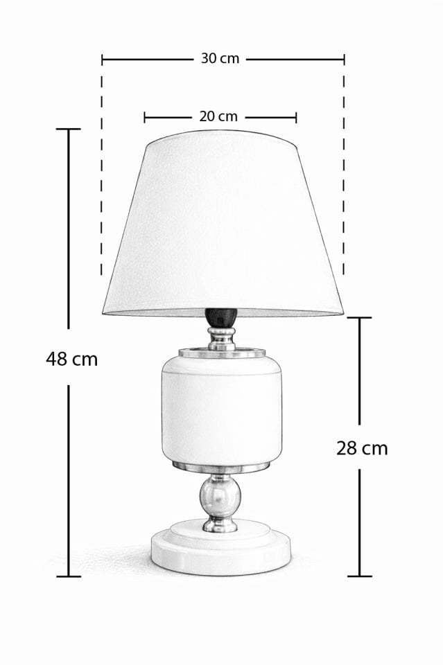 Salon Seti Oval Abajur Aydınlatma Limon Damalı ve Dekoratif Obje Limon Damalı GÜMÜŞ
