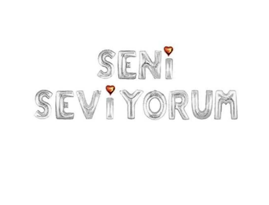 SET SENİ SEVİYORUM FOLYO BALON GÜMÜŞ