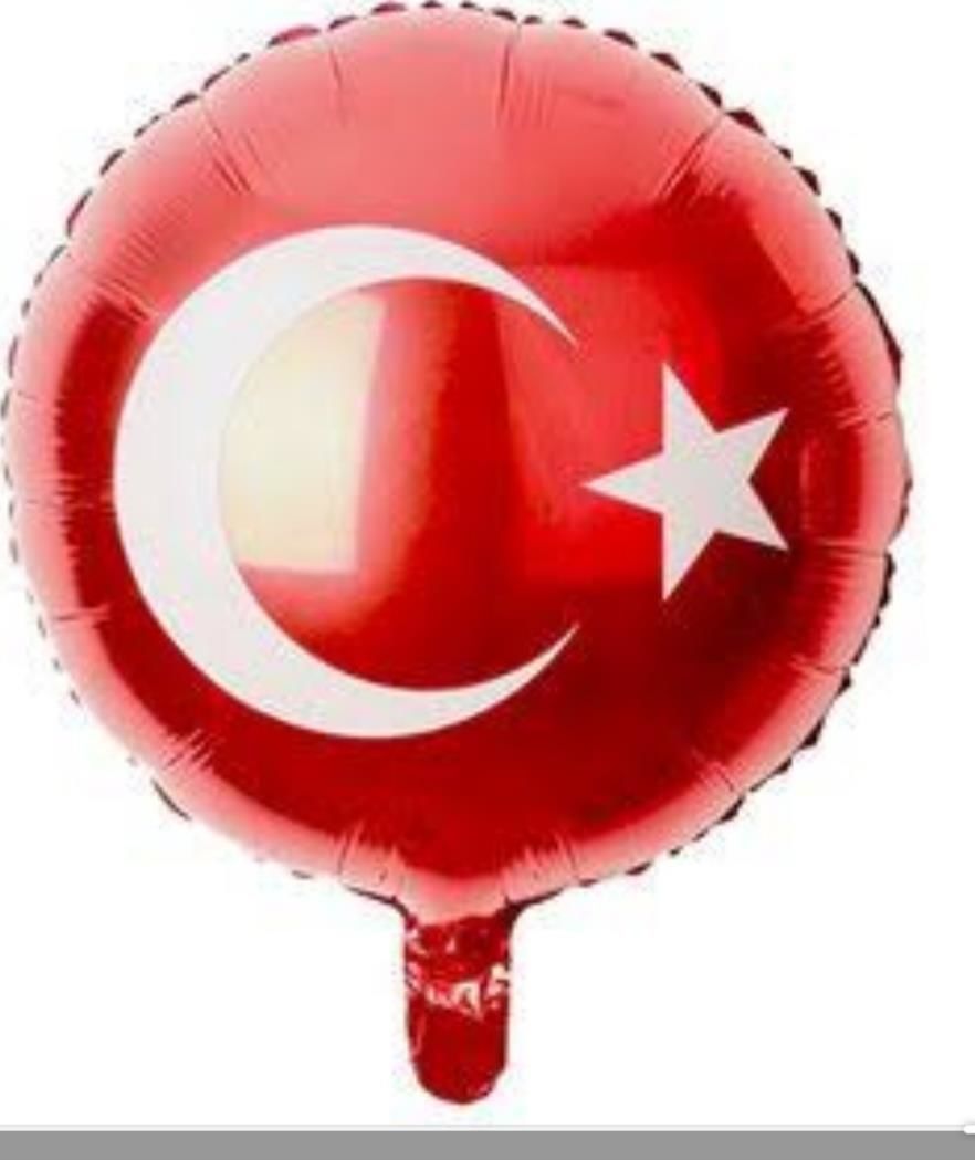 TÜRK BAYRAK 18 İNC FOLYO BALON