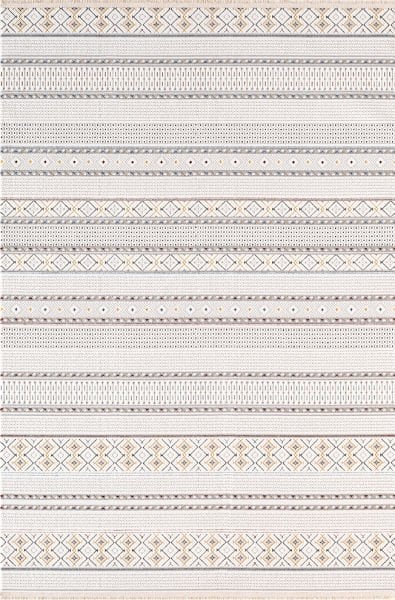 Polo Serisi Ekru/Multi Renk Modern Halı NX-6948