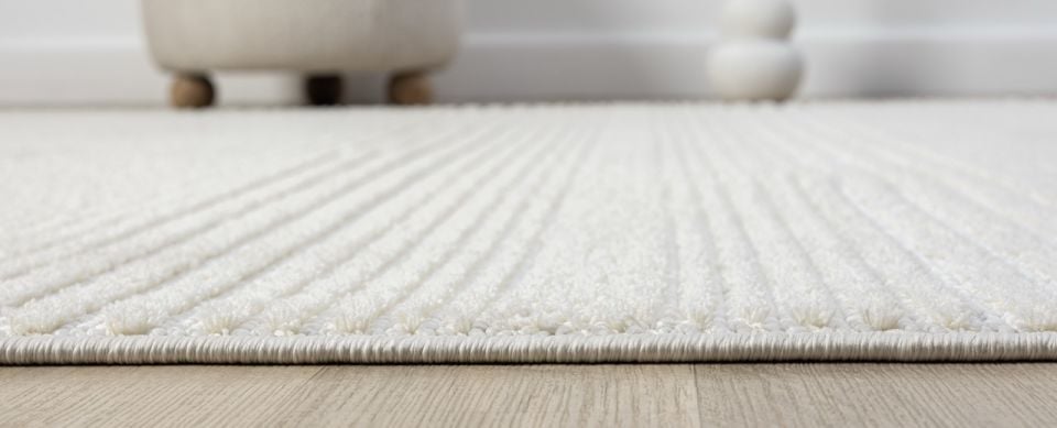 Clam Serisi Bukle Dokuma Modern Ekru Renk Halı CH-88