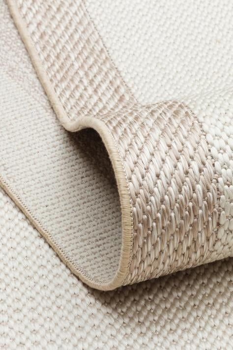 Alfa Serisi Makinede Yıkanabilir Krem/Bej Sisal Halı NX-15