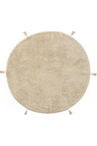 Yıkanabilir Kaymaz Tabanlı Natural Pamuk Çocuk/Bebek Halısı NX-224