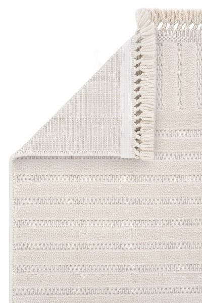 Vals Serisi Bej Renk Modern Halı TH-49