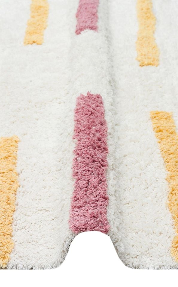 Yıkanabilir Kaymaz Tabanlı Natural Pamuk Çocuk/Bebek Halısı NX-229