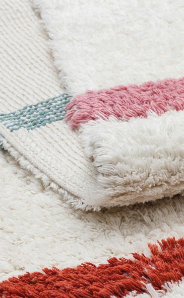 Yıkanabilir Kaymaz Tabanlı Natural Pamuk Çocuk/Bebek Halısı NX-229