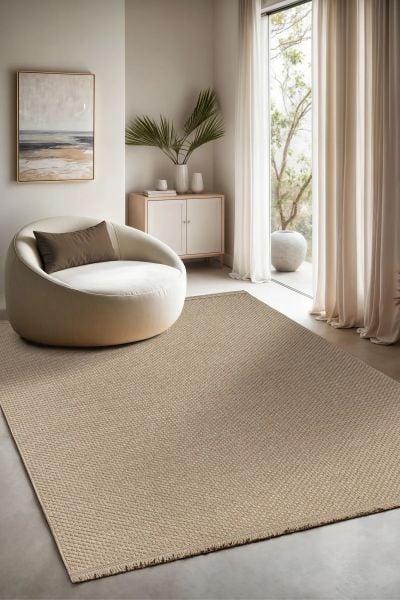 Avina Serisi Vizon Renk Sisal Halı NX-3039