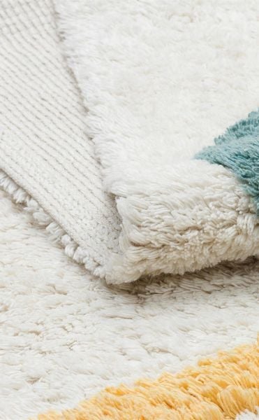 Yıkanabilir Kaymaz Tabanlı Natural Pamuk Çocuk/Bebek Halısı NX-230