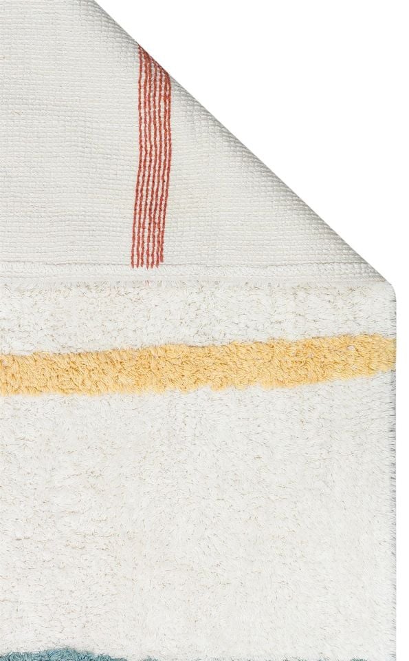 Yıkanabilir Kaymaz Tabanlı Natural Pamuk Çocuk/Bebek Halısı NX-231