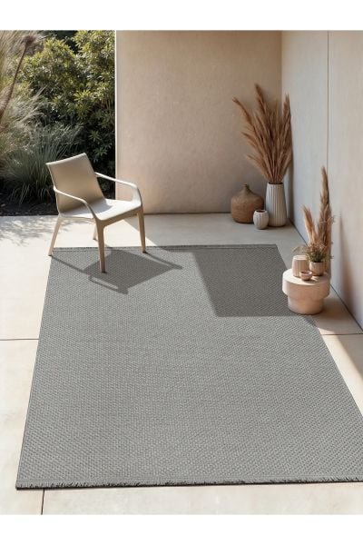 Avina Serisi Gri Renk Sisal Halı NX-3040