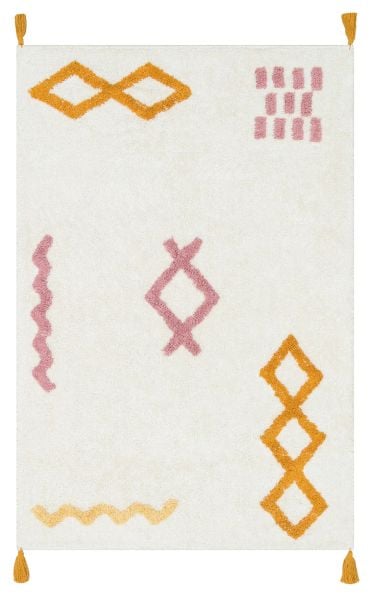 Yıkanabilir Kaymaz Tabanlı Natural Pamuk Çocuk/Bebek Halısı NX-232