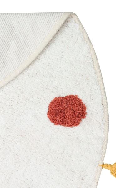 Yıkanabilir Kaymaz Tabanlı Natural Pamuk Çocuk/Bebek Halısı NX-234