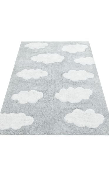 Yıkanabilir Kaymaz Tabanlı Natural Pamuk Çocuk/Bebek Halısı NX-241