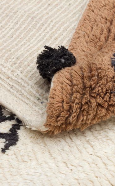 Yıkanabilir Kaymaz Tabanlı Natural Pamuk Çocuk/Bebek Halısı NX-242