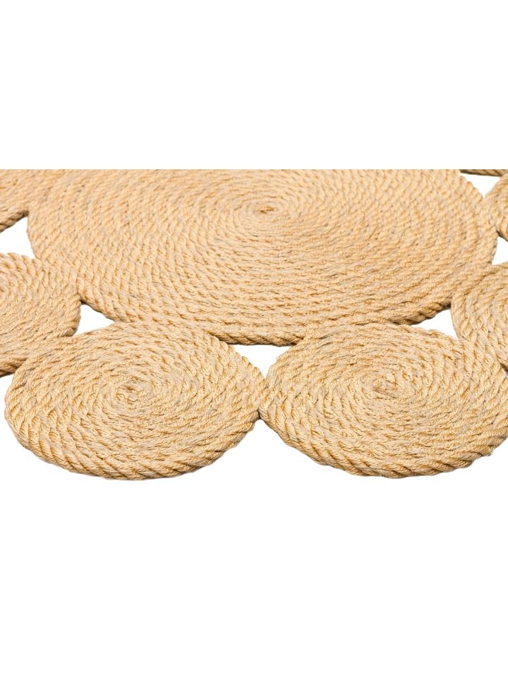 Siena Serisi Natural Renk Jüt Modern Dekoratif Halı NX-1712