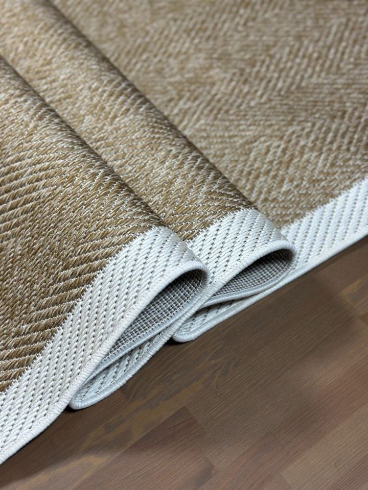 Alfa Serisi Makinede Yıkanabilir Ekru/Bej Sisal Halı NX-19