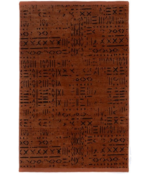 Mercan Serisi Kiremit Renk Makinede Yıkanabilir Kilim GH-8430