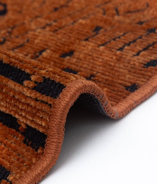 Mercan Serisi Kiremit Renk Makinede Yıkanabilir Kilim GH-8430