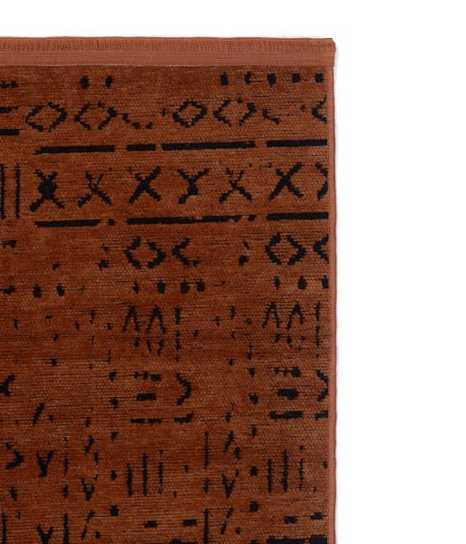 Mercan Serisi Kiremit Renk Makinede Yıkanabilir Kilim GH-8430