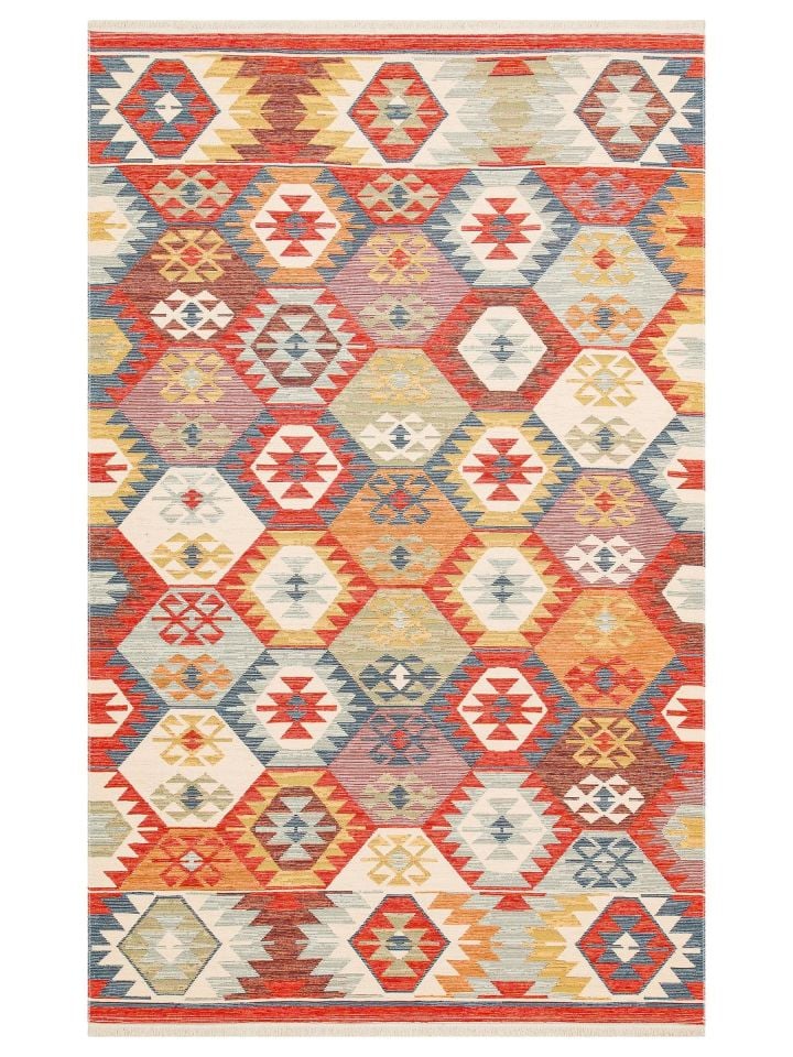 Eva Kilim Çift Taraflı Kullanıma Uygun Yıkanabilir Kilim EH-01